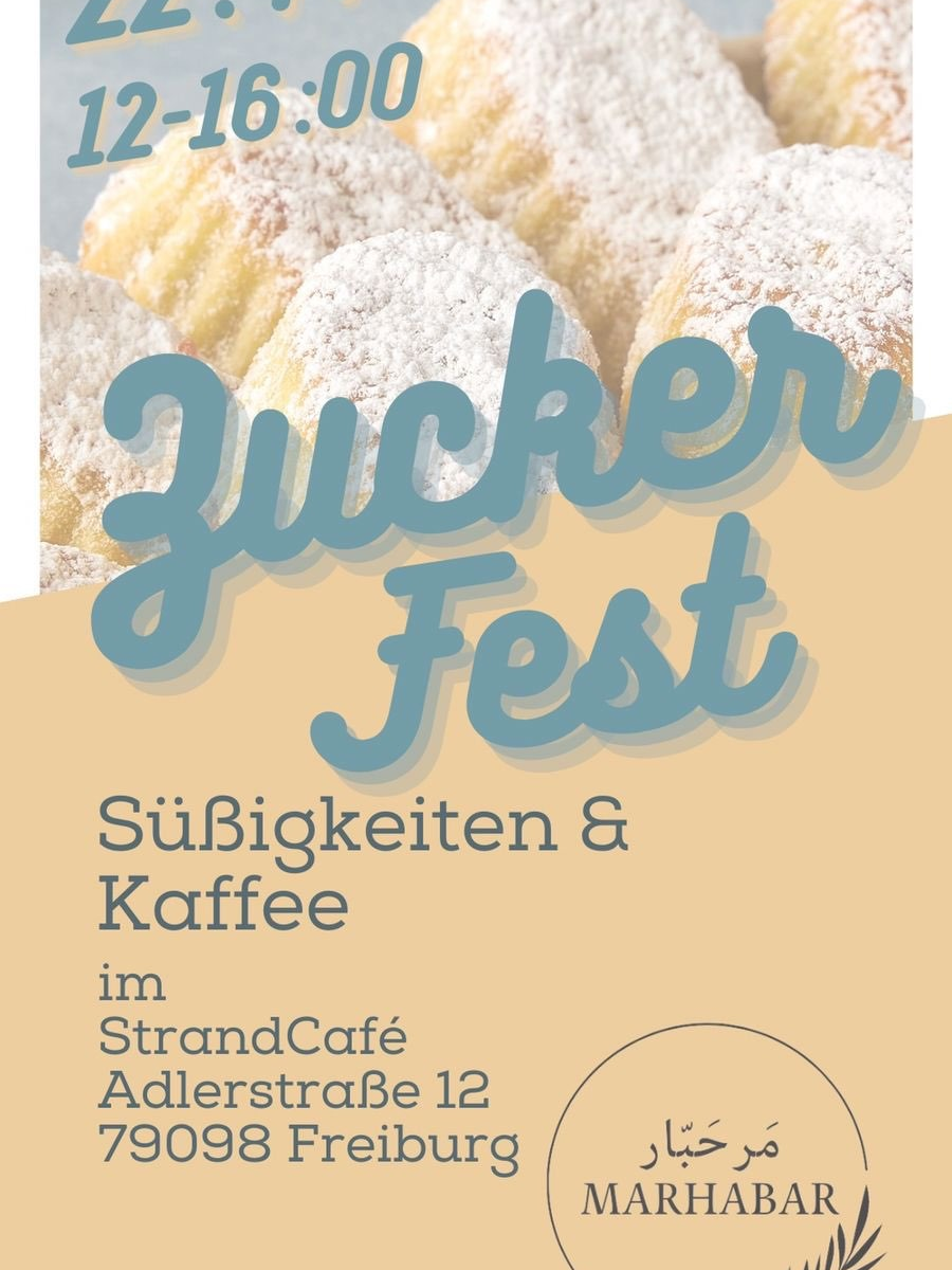 Zuckerfest Plakat - Strandcafe 2023