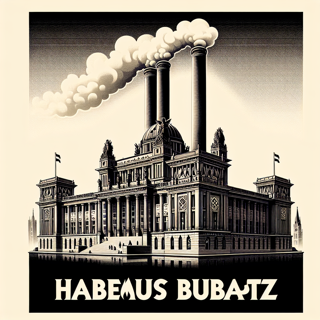 Ki generiertes Bild zum
deutschen Bundestag mit weißem Rauch
(in Anlehnung an die Papst wahlen in Rom) mit dem Text Habemus Bubatz 