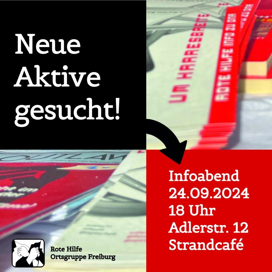 Rote Hilfe flyer