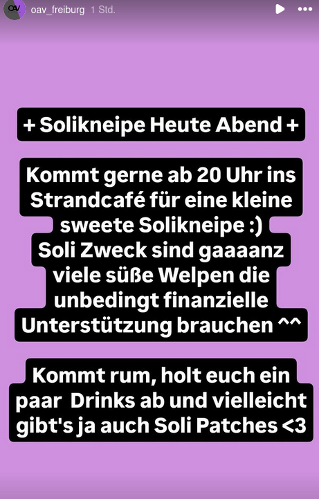 Solikneipe heute Abend Strandcafe 